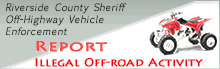 Report illegal off-road activity
