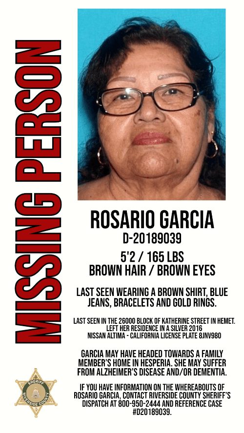 Missing Person Rosario Garcia