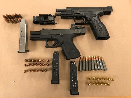 Two Handguns and Ammunition