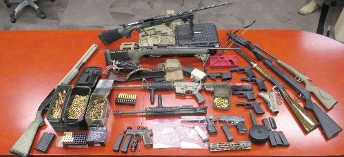 Multiple Rifles and Handguns
