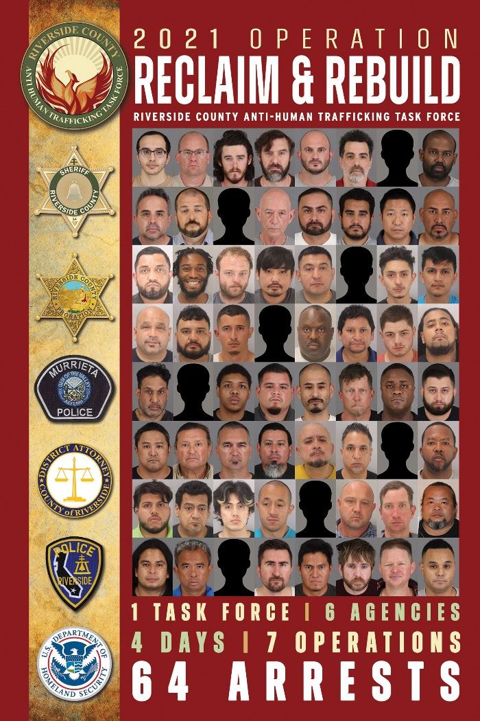 Operation Reclaim and Rebuild-Participating Agency Logos-64 Arrests