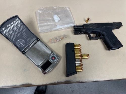 Handgun-Drug paraphernalia-Ammo