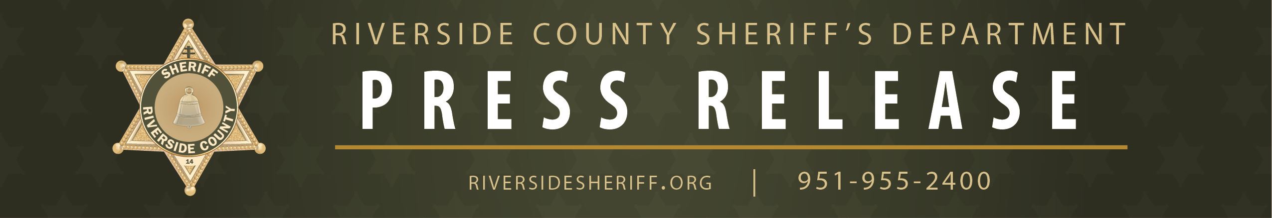 Riverside County Sheriff's Department Press Release