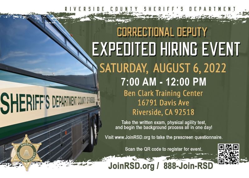 Correctional Deputy Expedited Hiring Event