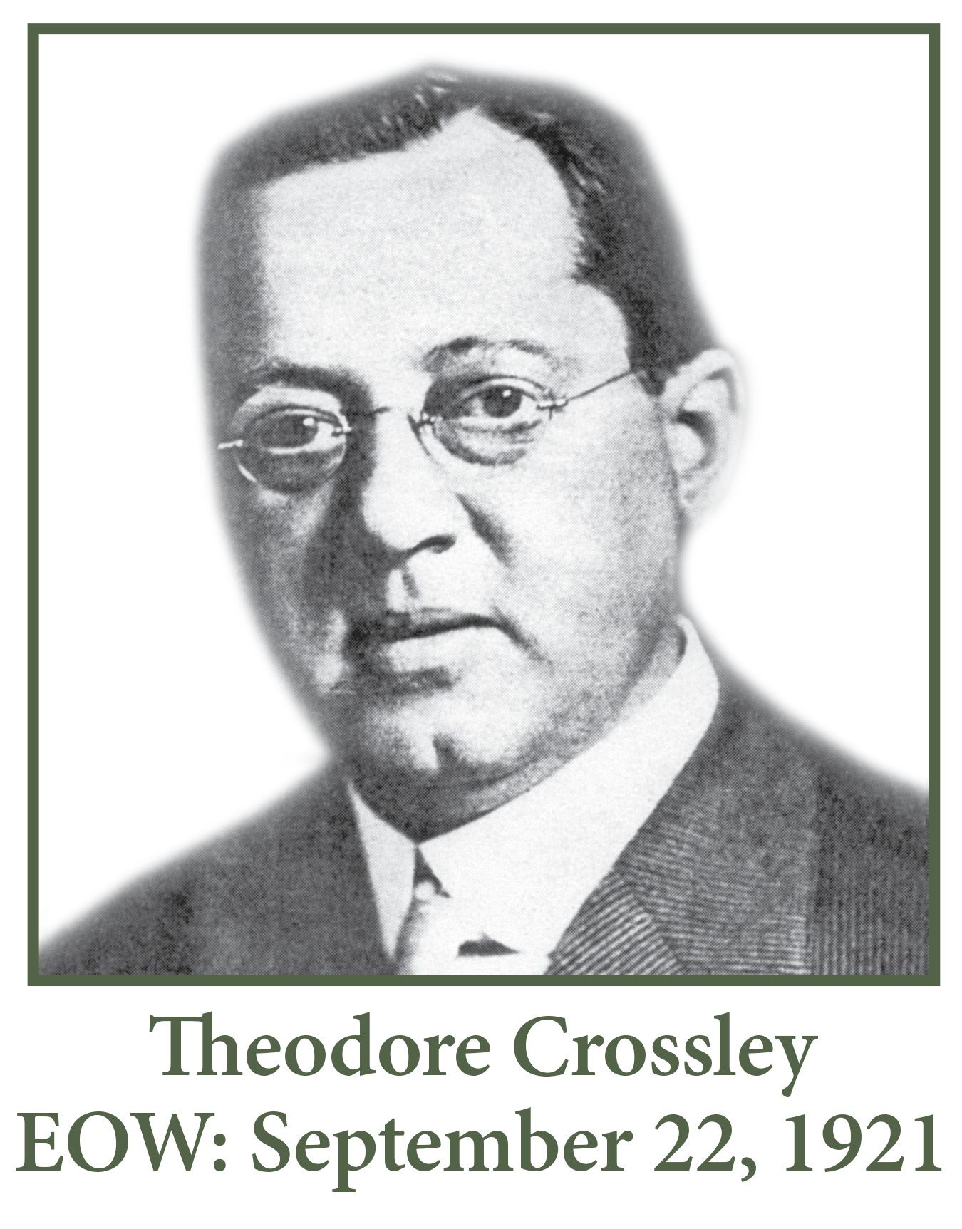 Theodore Crossley EOW September 22 1921