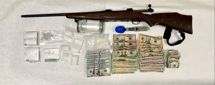 Rifle-Money-Drug-Paraphernalia