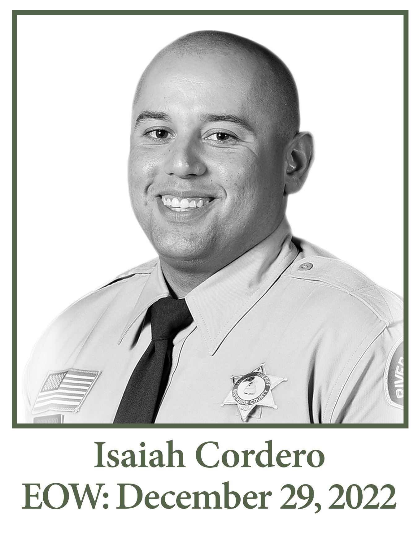 Isaiah Cordero EOW: December 29, 2022